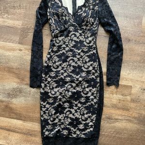 Black Lace cocktail dress size 3/4